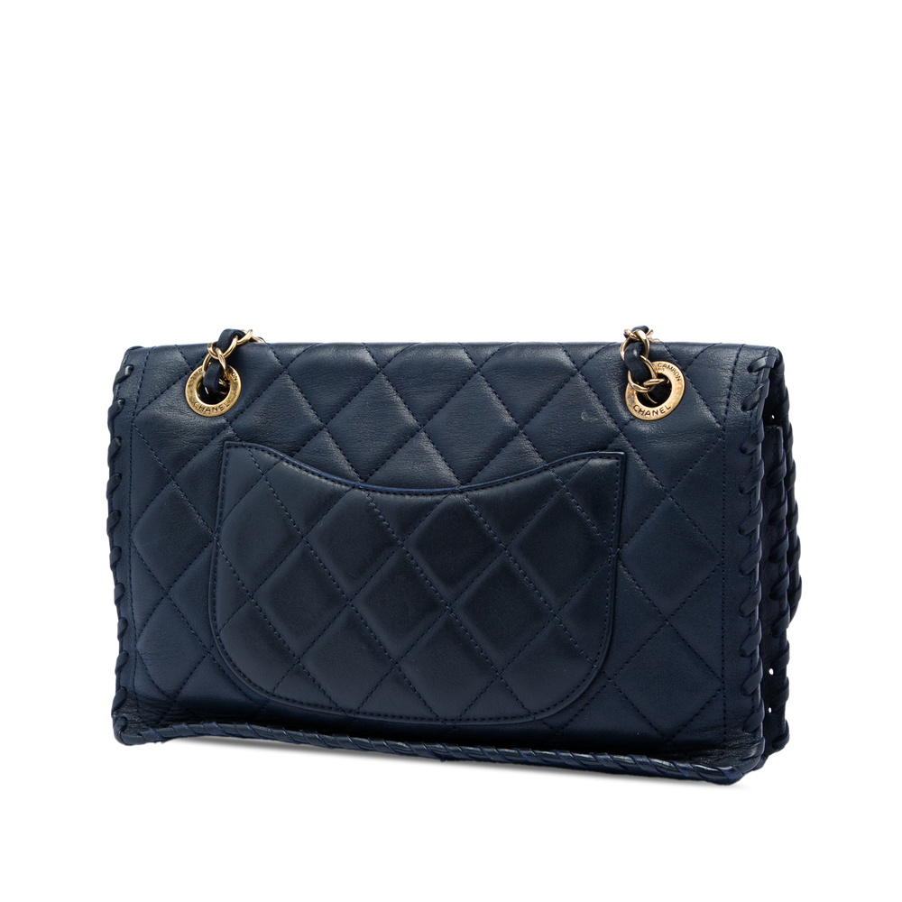 Pre-Loved Chanel Medium Quilted Iridescent Calfskin Happy Stitch Flap View 2
